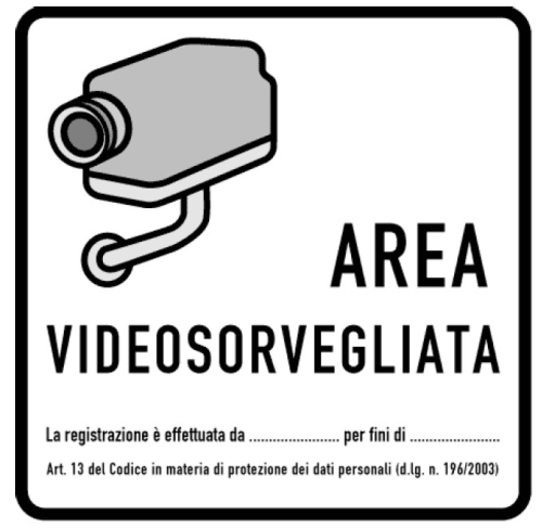 Area Videosorvegliata Area Videosorvegliata